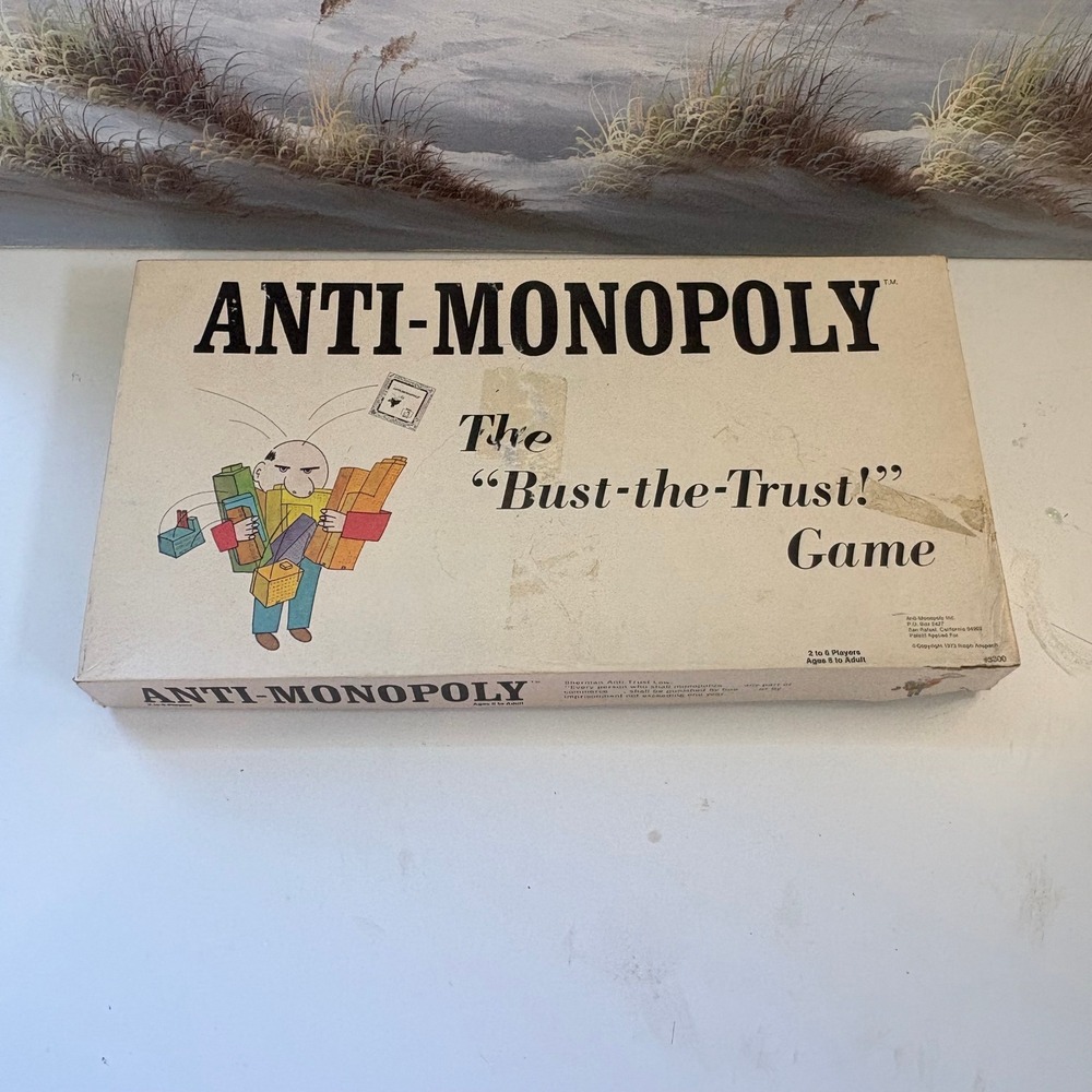 Vintage 1973 Anti-Monopoly The Bust-the-Trust Board Game Ralph Anspach Complete